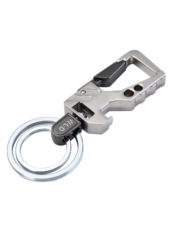 LLAVERO METAL MOD. BÓLIDO, GRIS-PLATEADO_01