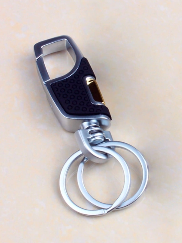 LLAVERO METAL MOD. LUXURY 1, NEGRO_01