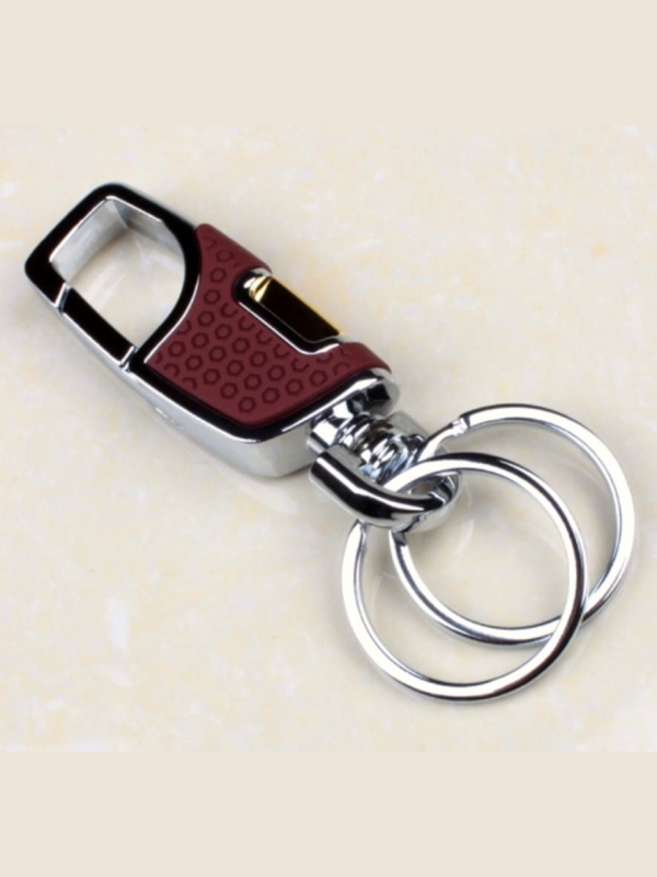 LLAVERO METAL MOD. LUXURY 2, MARRÓN_01