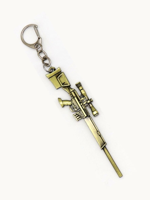 LLAVERO METAL MOD. METRALLETA-II-02, DORADO_01