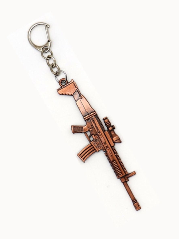 LLAVERO METAL MOD. METRALLETA-II-03, COBRE_01