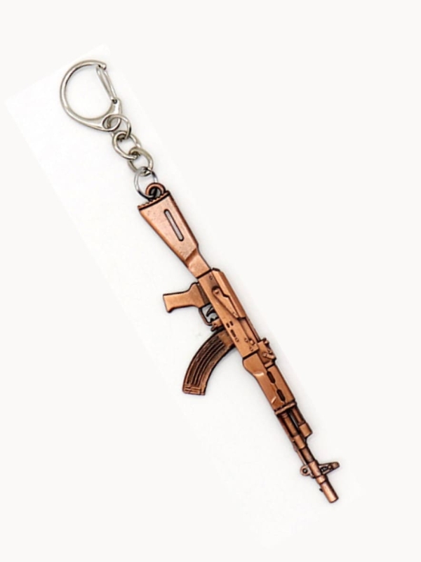LLAVERO METAL MOD. METRALLETA-II-04, COBRE_01