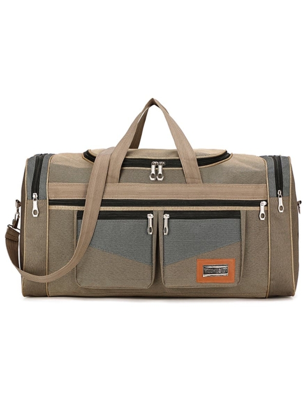 MALETÍN DE VIAJE DEPORTIVO MOD. WEEKEND, CAQUI_01